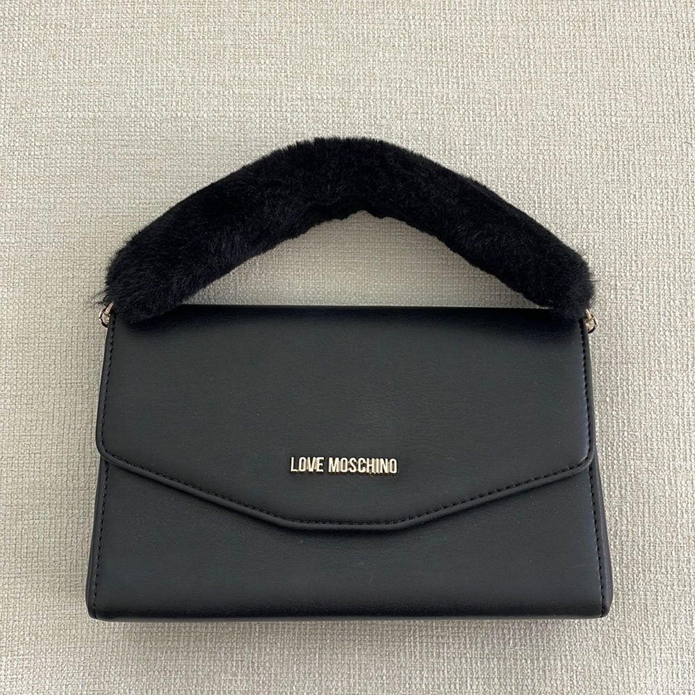 Love Moschino Crossbody Faux Fur Handle